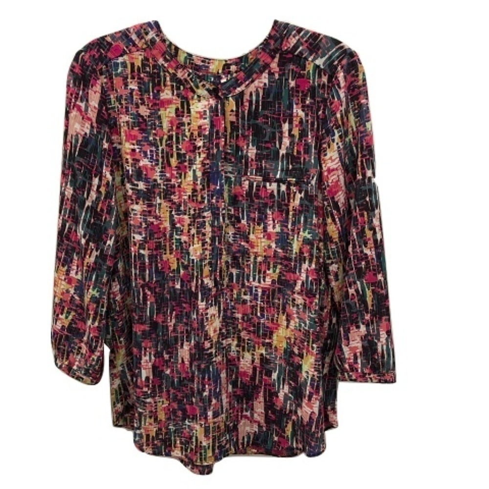 NYDJ Pleated Back Blouse, Size M